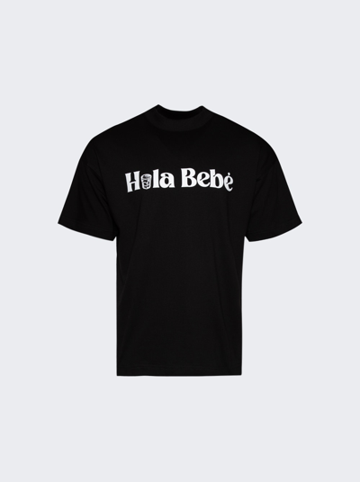 Shop Blue Sky Inn Hola Bebe T-shirt In Black
