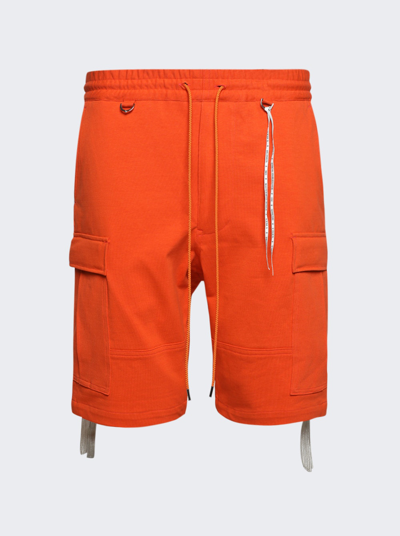 Shop Mastermind Japan High Density Cargo Shorts In Orange