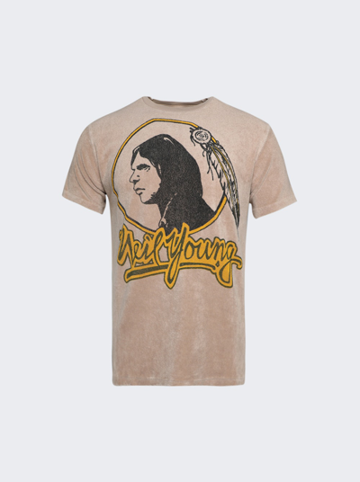 Shop Madeworn Neil Young T-shirt In Taupe