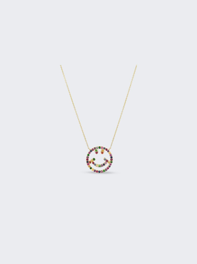 Shop Roxanne First Have A Nice Day Necklace In Rainbow Sapphire