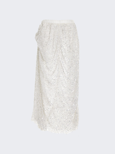 Shop Diotima Peplos Skirt In White