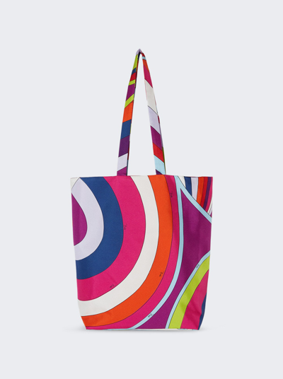 Shop Pucci Tote Bag In Multicolor