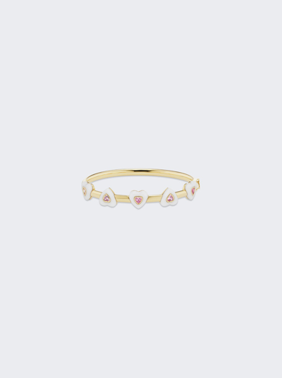 Shop Emily P Wheeler Heart Bracelet In 18k Yellow Gold