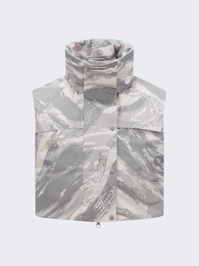 Shop Moncler Genius Vanilis Print Vest In Grey