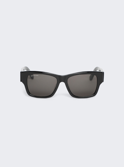 Shop Balenciaga Max Square Af Sunglasses In Black
