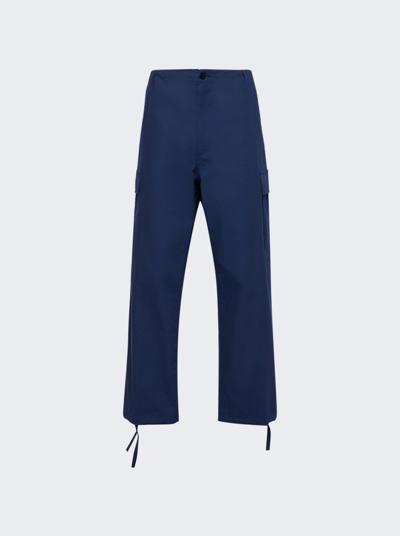 Shop Kenzo Workwear Cargo Pant In Midnight Blue