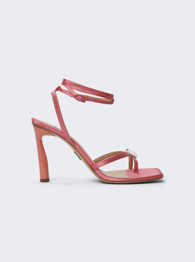 Shop Paul Andrew Cube Toe Ring High Heel Sandal In Blossom Pink