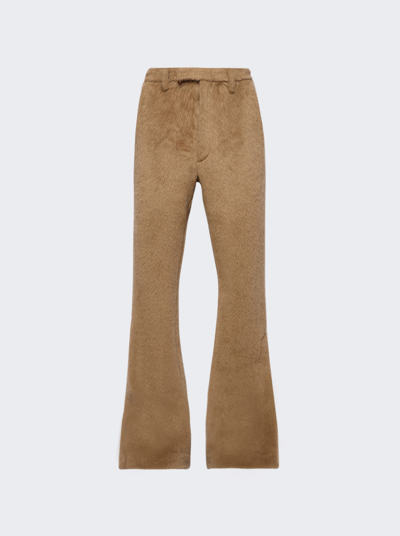 Shop Amiri Relaxed Tailored Flare Pant In Camel