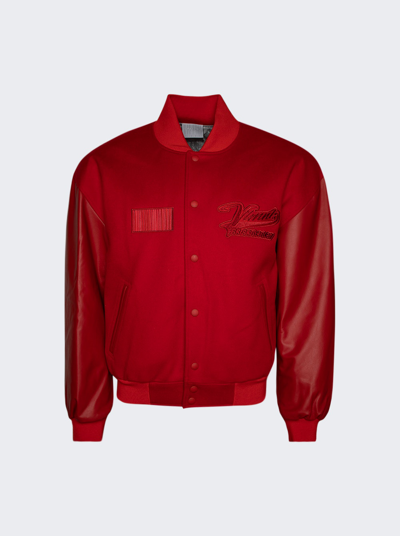 Shop Vtmnts College Jacket In Red