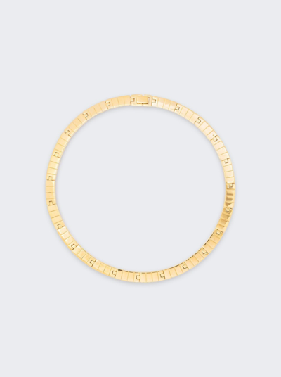 Shop Ivi Slot Chain Princess Necklace In Gold