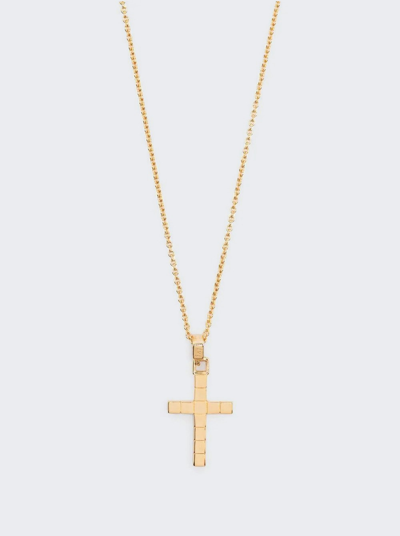Shop Ivi Small Signore Cross Necklace In Gold