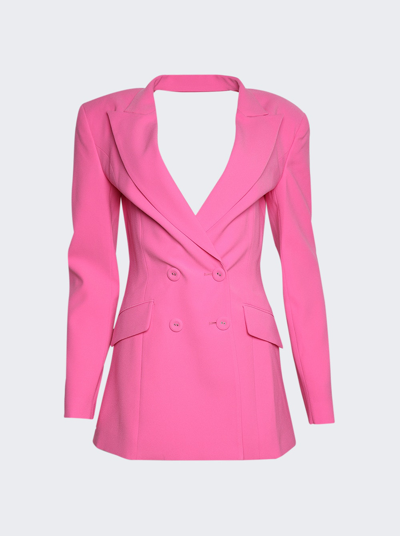 Shop Monot Backless Blazer Jacket Mini Dress In Pink
