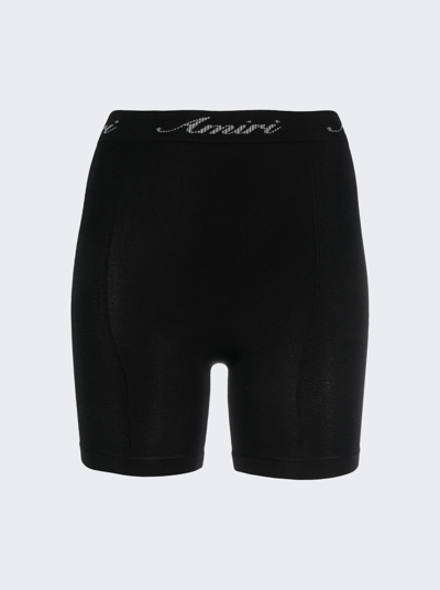 Shop Amiri Seamless Biker Shorts In Black