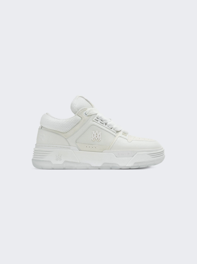 Shop Amiri Ma-1 Sneakers In White And Grey Nubuck