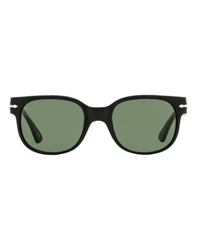Shop Persol Rectangular Po3257s Sunglasses Sunglasses Black Size 51 Acetate