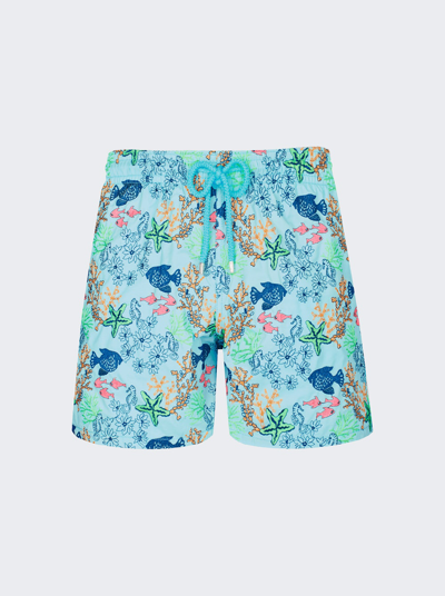 Shop Vilebrequin Mistral Swim Shorts In Thalassa Blue
