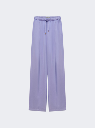 Shop Loewe Pajama Trousers In Lilac