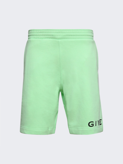 Shop Givenchy Boxy Fit Shorts In Mint Green