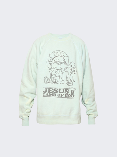 Shop Saint Michael Jesus Sweatshirt In Blue