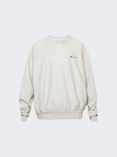 Shop Saint Michael Logo Sweatshirt In Grey
