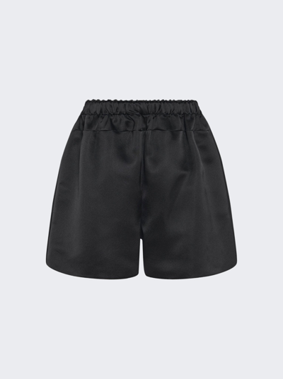 Shop The Row Gunther Silk Shorts In Black