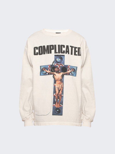 Shop Saint Michael Complicated Long-sleeve Tee In White