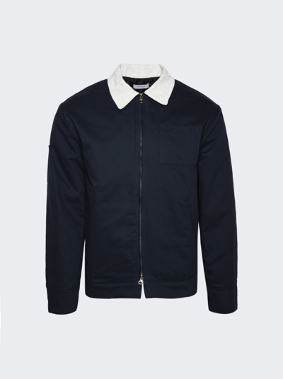 Shop Saintwoods Classic Jacket In Navy