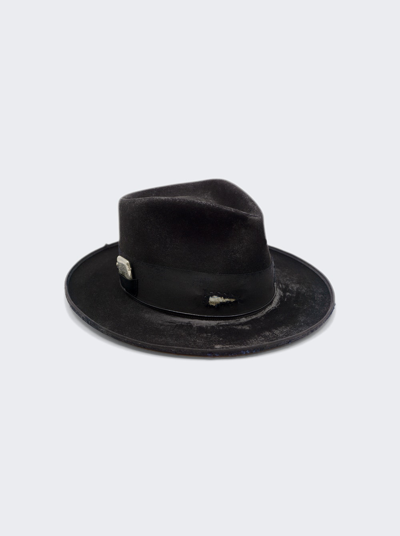 Shop Nick Fouquet Ash Tray Felt Hat In Blackout