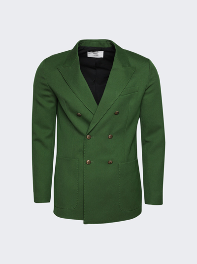 Shop Ami Alexandre Mattiussi Double Breasted Jacket In Evergreen