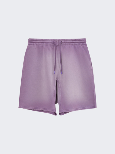 Shop Loewe Washed Drawstring Shorts In Bouganville Purple