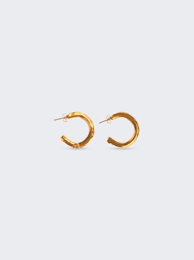 Alighieri 24k Yellow Gold The Etruscan Reminder Earrings In 24k Gold Plated