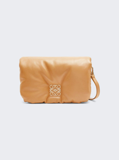 Shop Loewe Goya Puffer Mini Bag In Camel