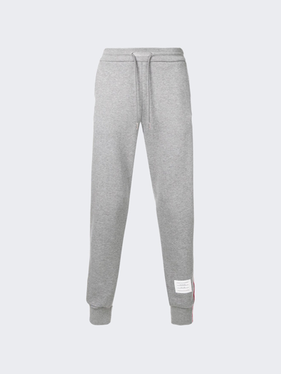 Shop Thom Browne Classic Cotton Loopback Sweatpants In Light Grey
