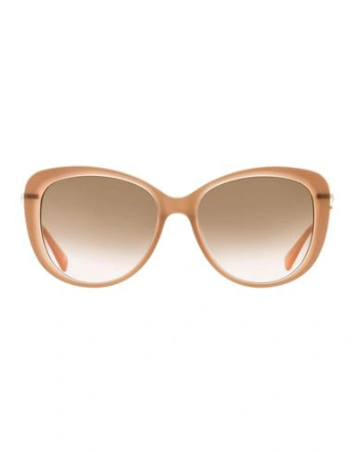 Shop Longchamp Butterfly Lo674s Sunglasses Woman Sunglasses Gold Size 56 Acetate, Metal