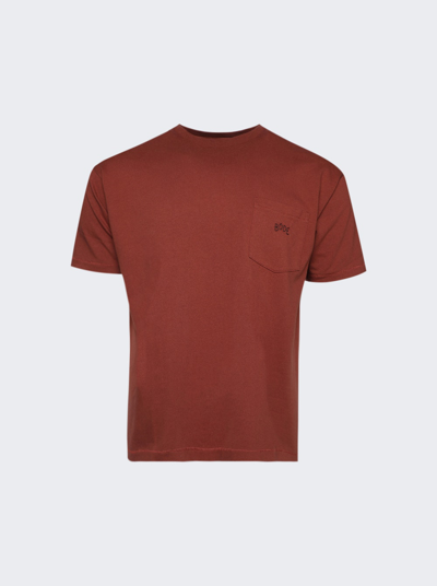 Shop Bode Pocket T-shirt In Brown