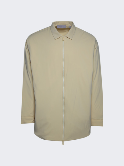 Shop Essentials Filled Shirt Jacket In Light Tuscan Yellow