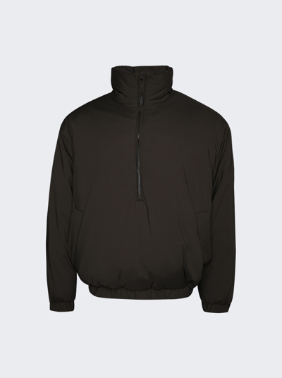 Essentials Puffer Jacket In Off Black