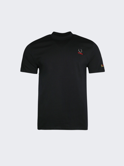Shop Raf Simons Printed Sleeve T-shirt In Black