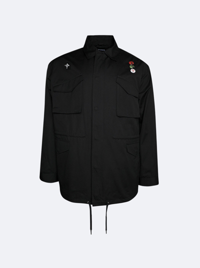 Shop Raf Simons Military Jacket In Black