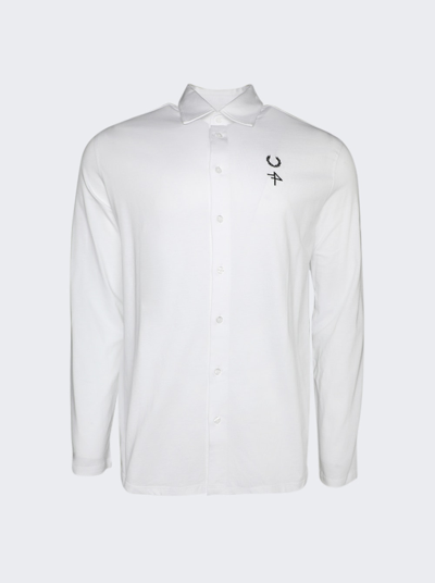 Shop Raf Simons Jersey Shirt In White