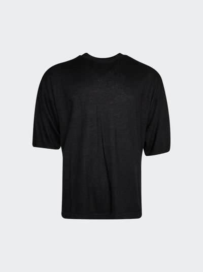 Shop Meta Campania Collective Felted Cashmere Surfer T-shirt In Black