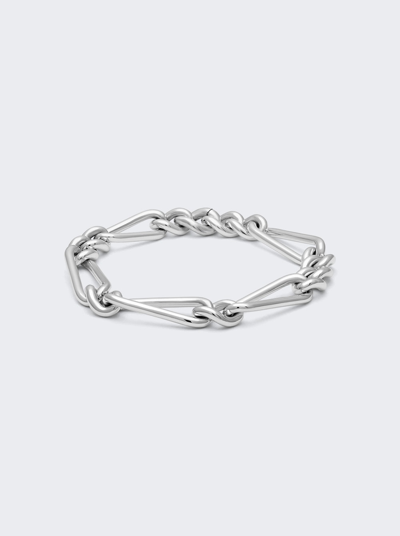 Shop Maor Unity Curb Link Bracelet In Silver