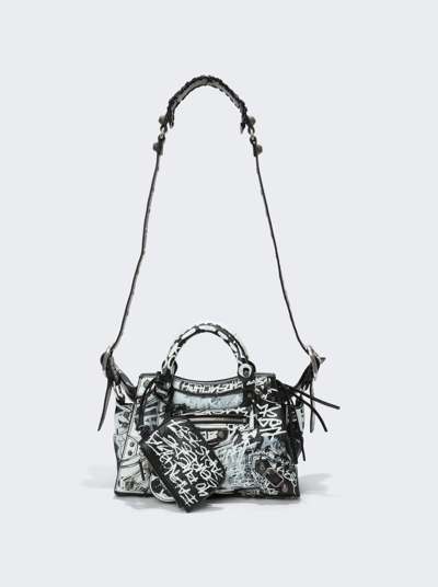 Shop Balenciaga Neo Cagole Xs Handbag In Black