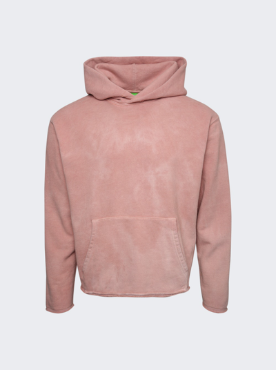 Shop Notsonormal Faded Cropped Hoodie In Terracota