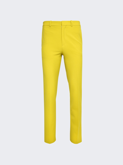 Shop Botter Slim Fit Trousers With Zipped Hem Lime