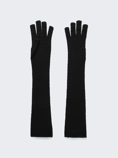 Shop Alaïa Vienne Gloves In Black