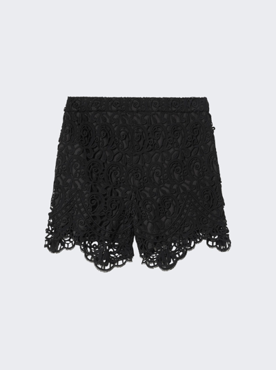 Shop Burberry Lace Biker Shorts In Black