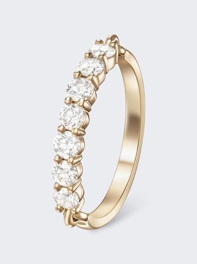 Shop Melissa Kaye Lenox 3mm Diamond Ring In 18k Yellow Gold