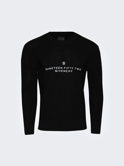 Shop Givenchy Waffle Crewneck Sweatshirt Black