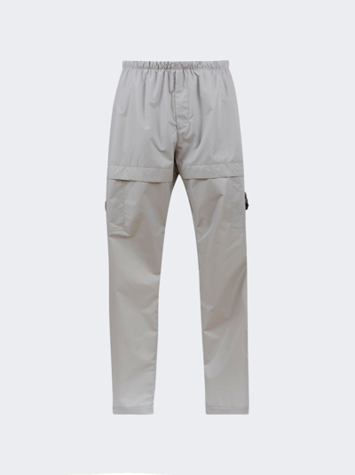 Shop Givenchy Cargo Buckle Pants Pearl Grey
